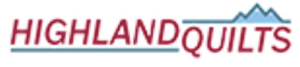 Logo for Highland Quilts in Athena, Oregon